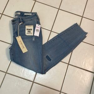 Vintage America distressed skinnies.